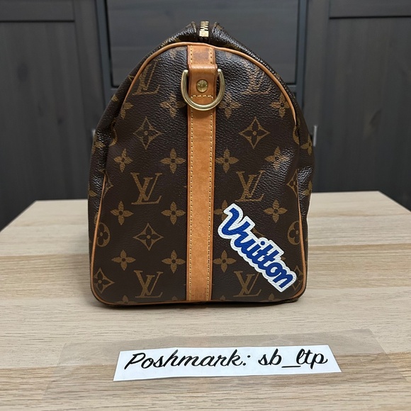Authentic Louis Vuitton Speedy Bandouliere 30 Patches Limited Edition Bag M43989 - Picture 6 of 16